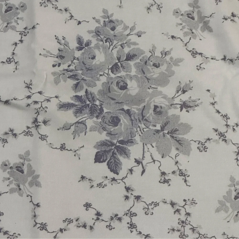 Laura Ashley Sophia Purple/Gray Floral Drapes‎ 39x86